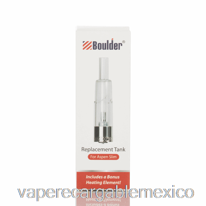 Vape Recargable Boulder Aspen Tanque De Repuesto Delgado